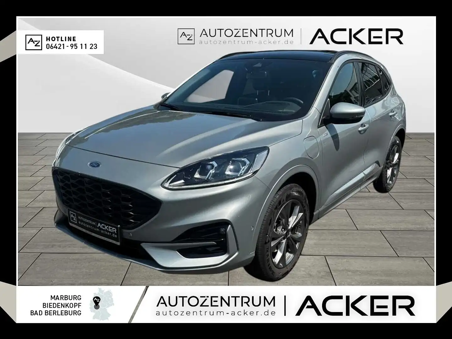 Ford Kuga 2.5 Duratec PHEV ST-Line X AHK/PSD Silber - 1