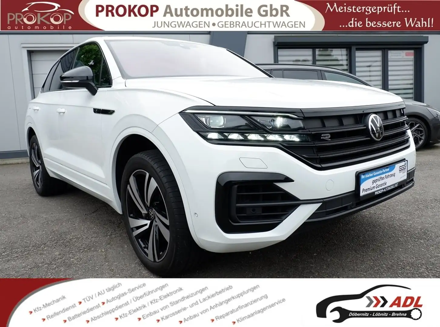 Volkswagen Touareg V6 R-Line 4Motion Assist Matrix Innovision HUD AHK Blanc - 1
