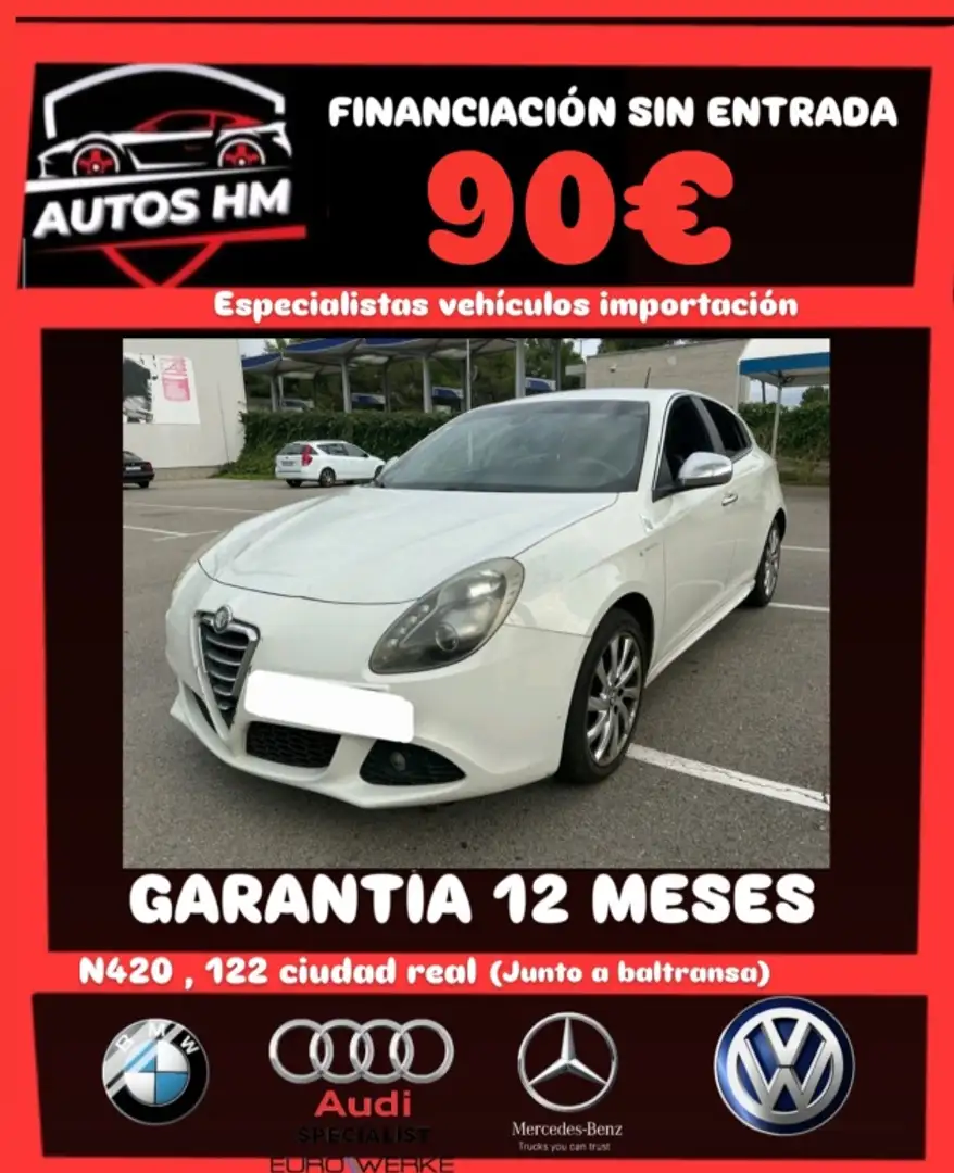Alfa Romeo Giulietta 1.6JTDm Distinctive Blanco - 1