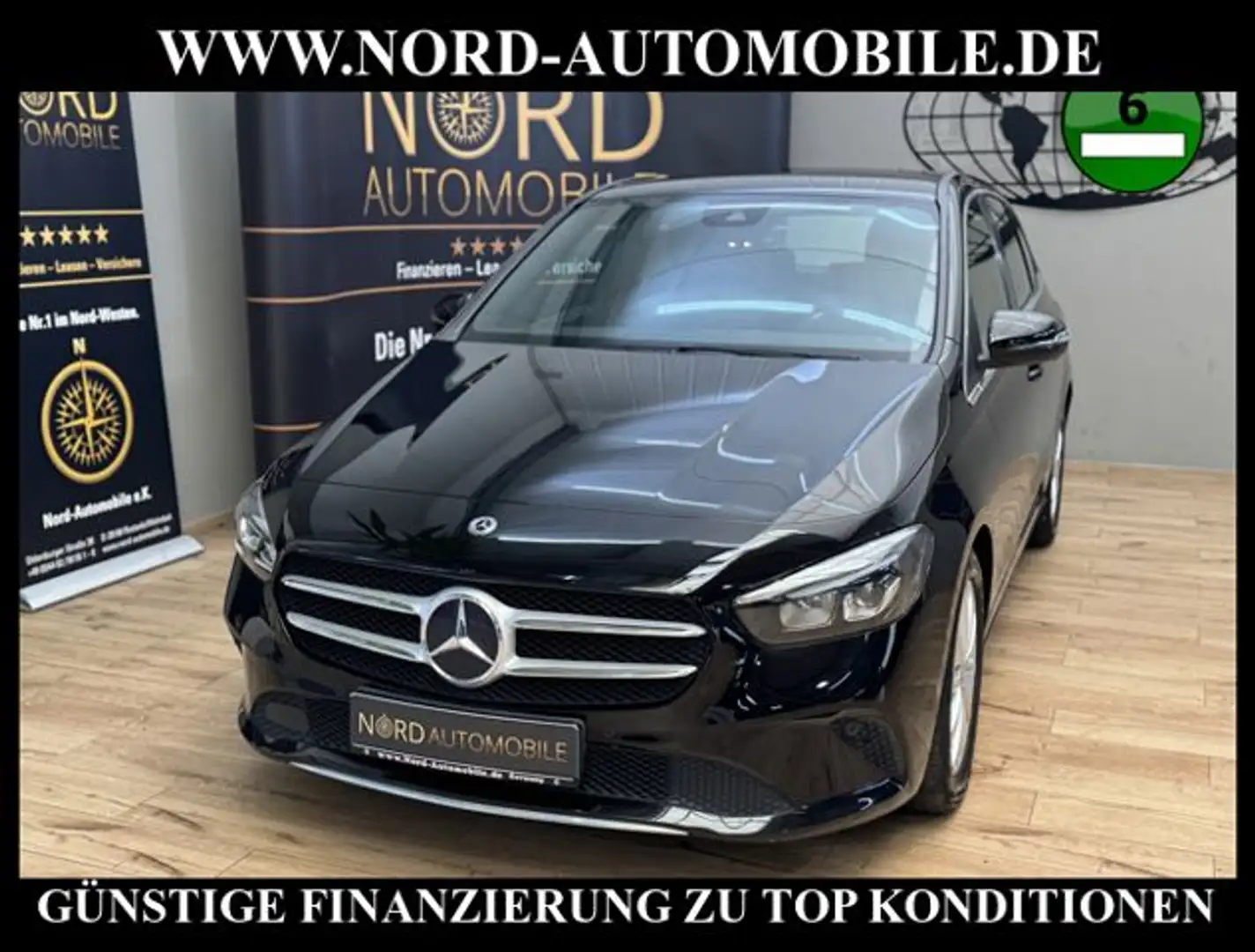 Mercedes-Benz B 200 d DCT Progressive *AHK*LED*17Z*KAM*TOP-KM Zwart - 1