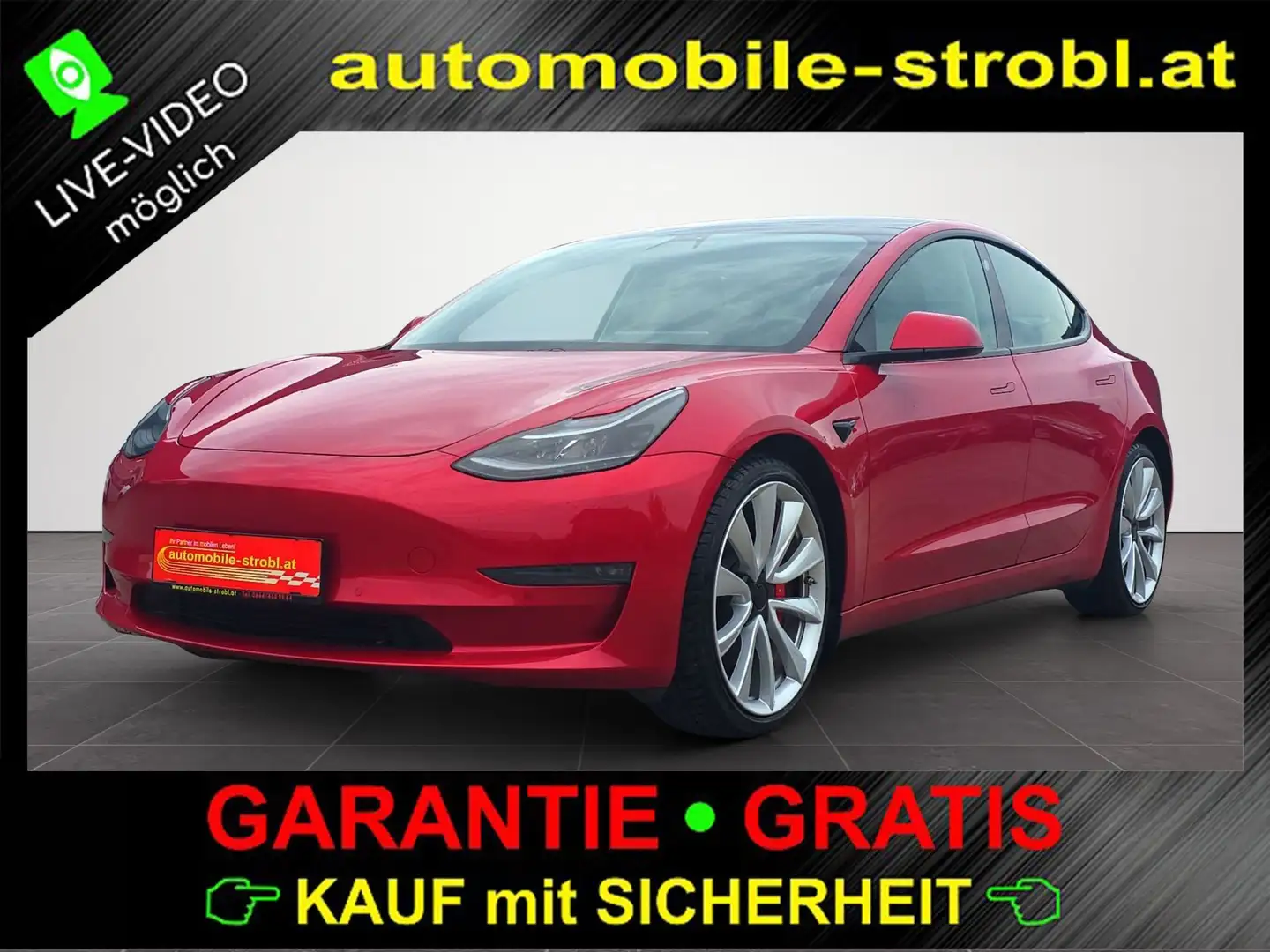 Tesla Model 3 Performance Auto.P GARANTIE Rot - 1