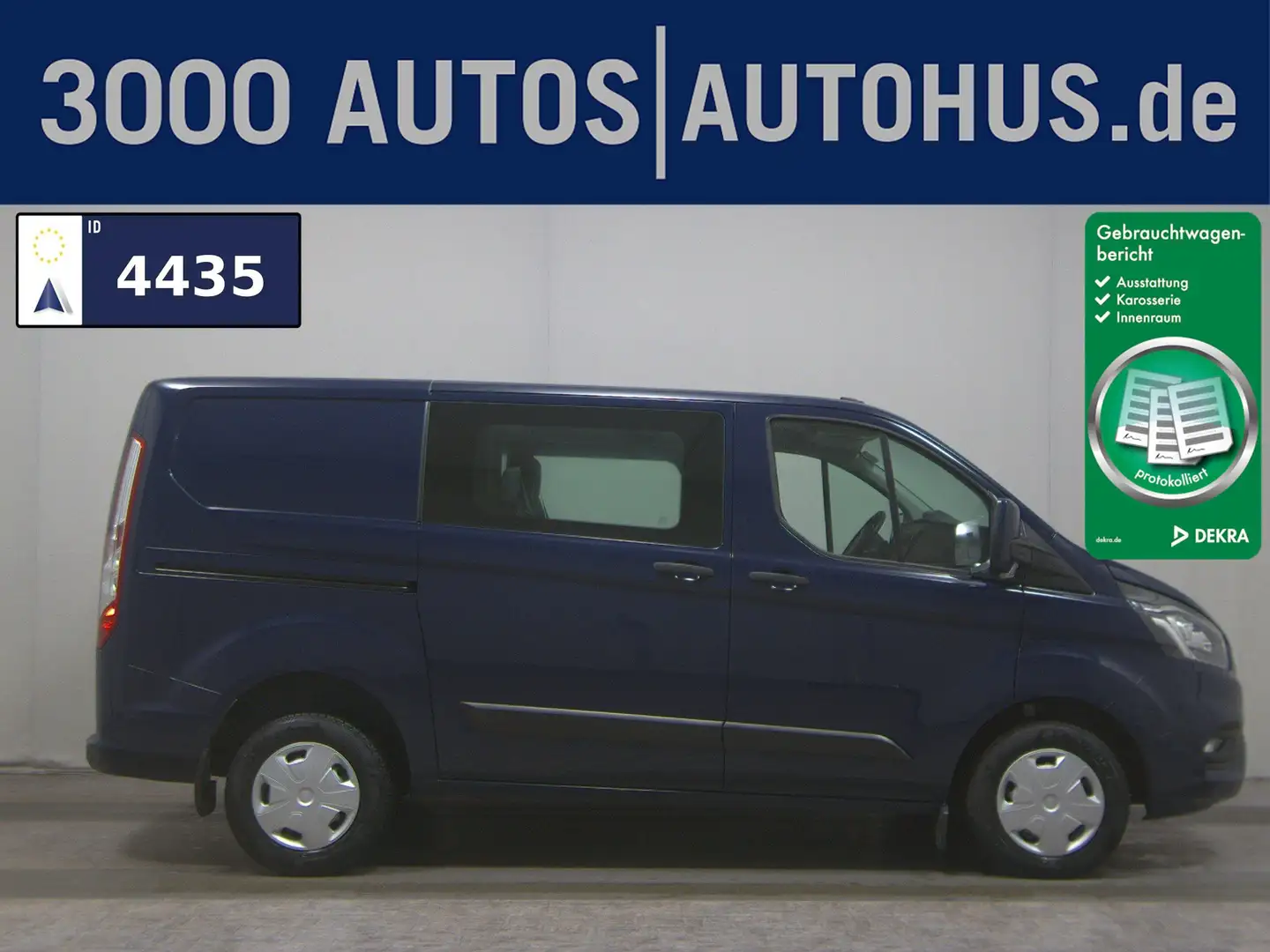Ford Transit Custom 2.0 TDCi Trend L1 6-Sitze PDC DAB Bleu - 1