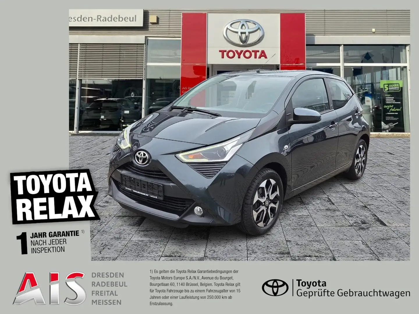 Toyota Aygo 1.0 x-play Team D Kam.+LM+Facelift Grau - 1
