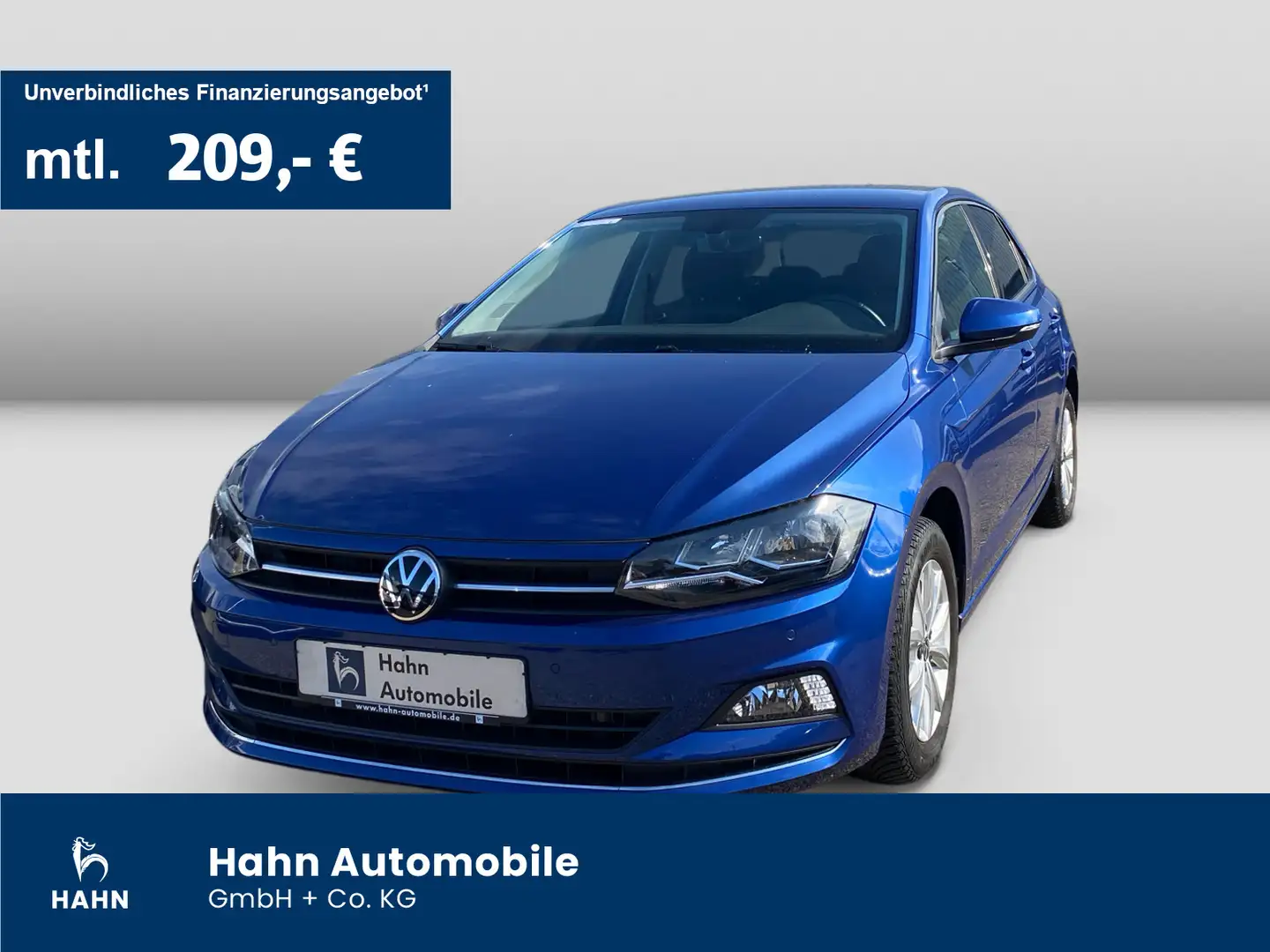 Volkswagen Polo 1.0 TSI Highline Einparkh Climatr ISOFIX Bleu - 1