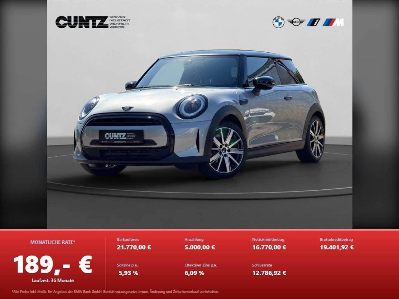 MINI Cooper 2023 — 3-Türer Classic Trim Rückfahrk. DrivingAssist