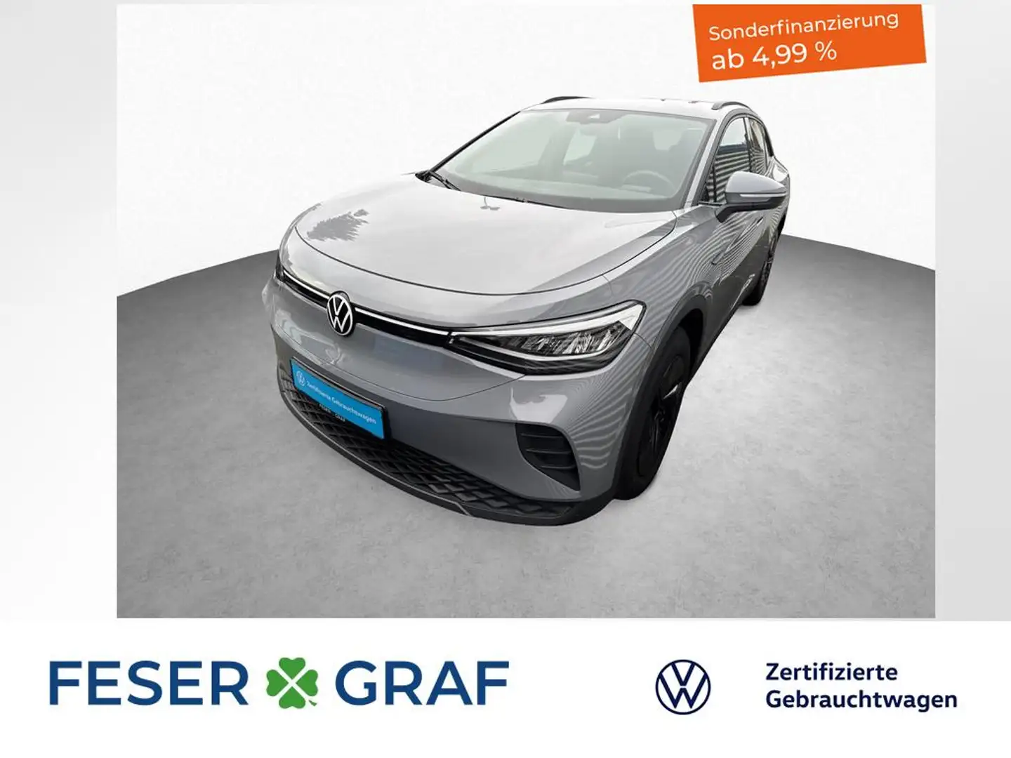 Volkswagen ID.4 Pure 1.GANG AUTOMATIK NAVI PDC LED Grijs - 1