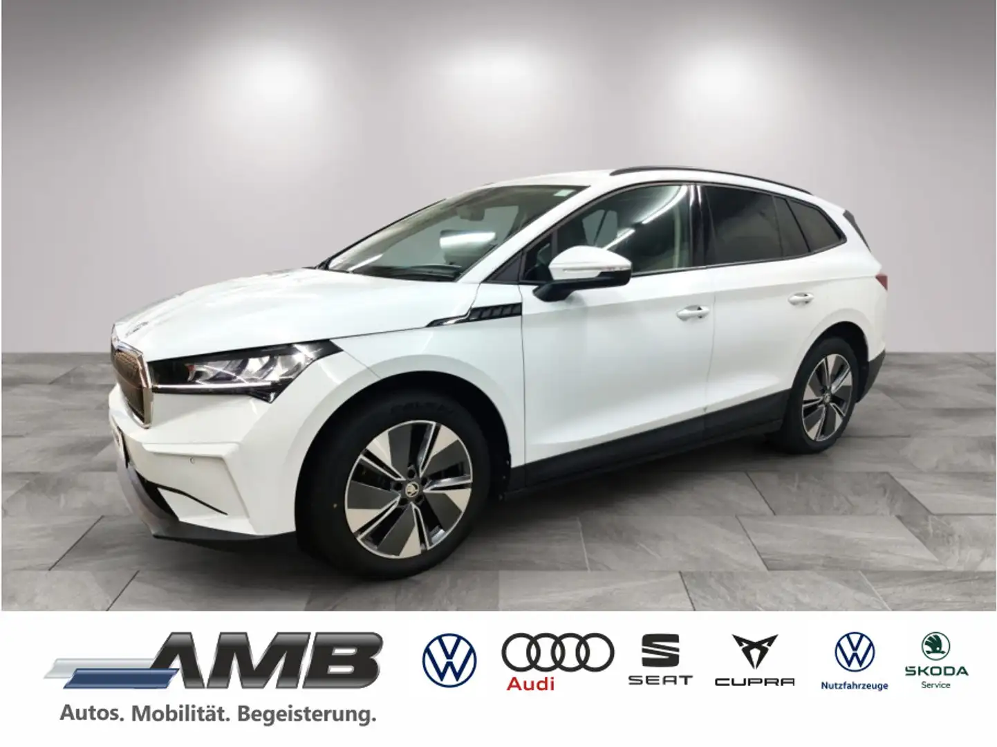 Skoda Enyaq 60 Loft/AHK/LED/ACC/Nav/Sitzhzg/RFK/Wärmep Blanc - 1