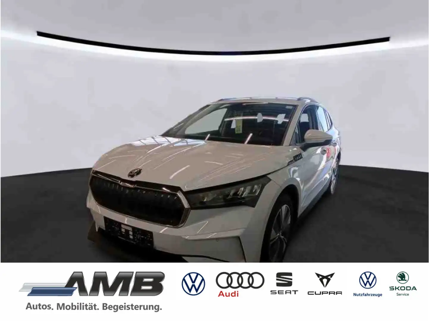 Skoda Enyaq 60 Loft/AHK/LED/ACC/Nav/Sitzhzg/RFK/Wärmep Weiß - 1