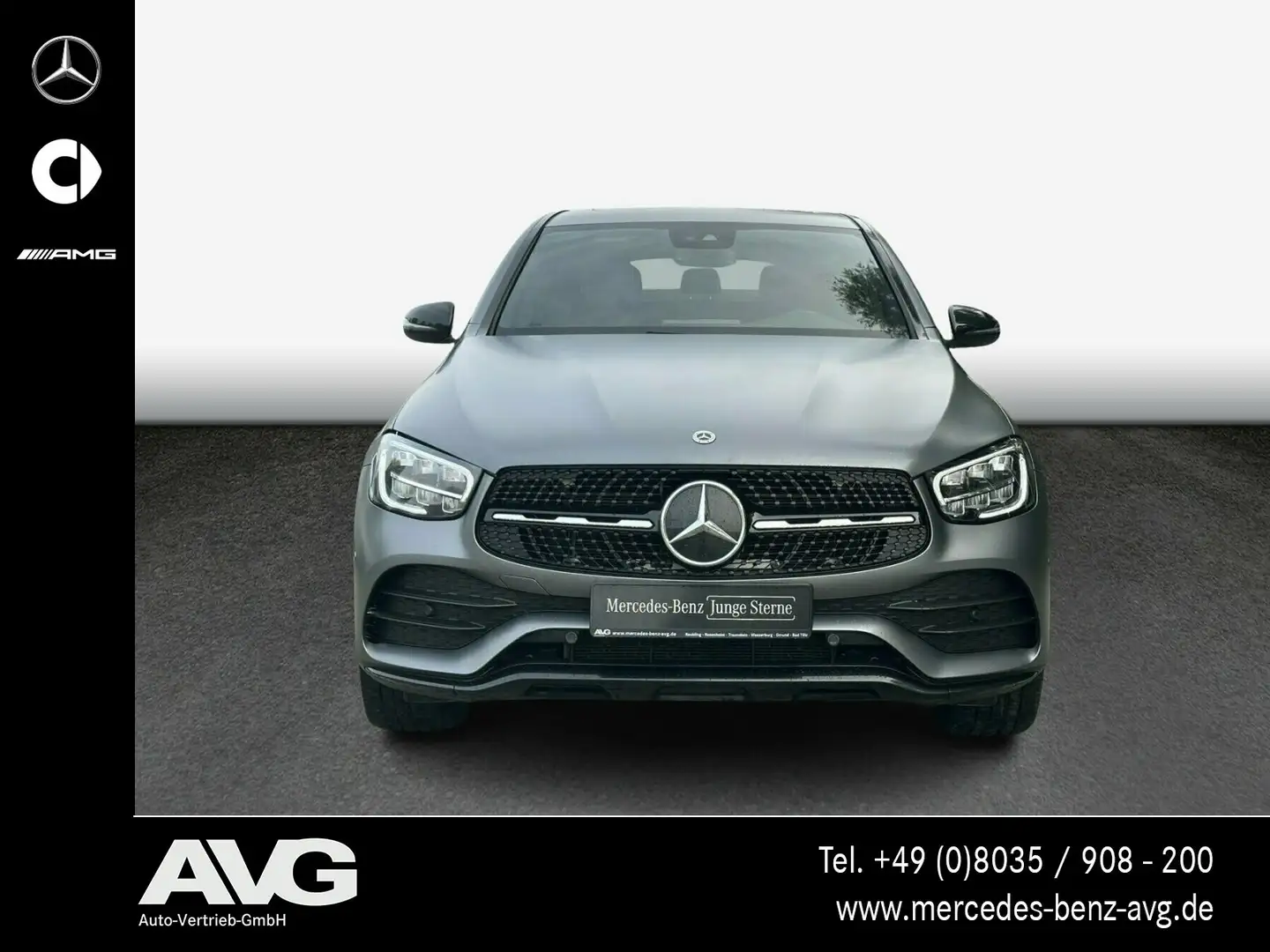Mercedes-Benz GLC 400 GLC 400 d 4M Coupé AMG Standhzg RFK Keyless LED Grau - 2