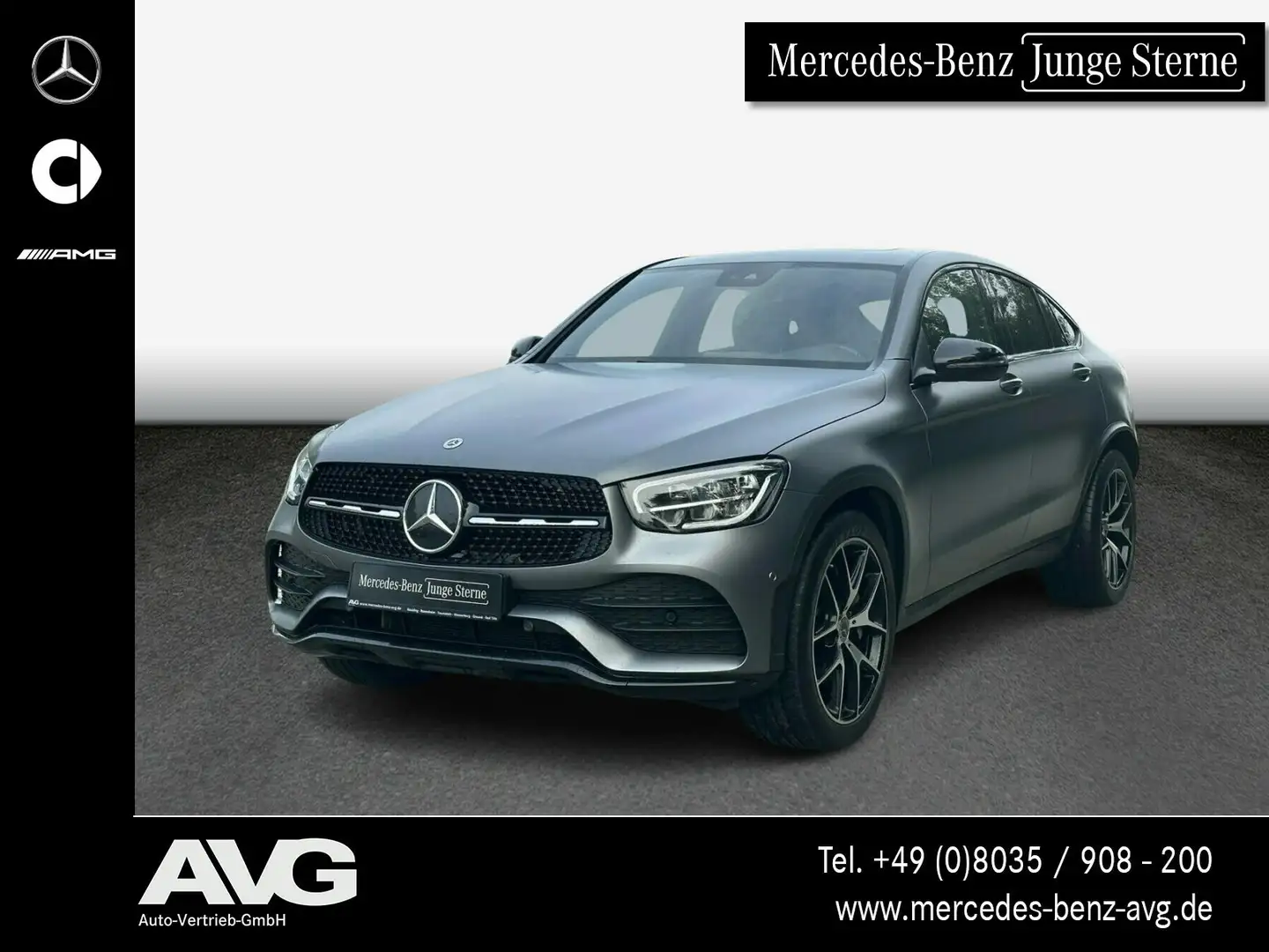 Mercedes-Benz GLC 400 GLC 400 d 4M Coupé AMG Standhzg RFK Keyless LED Grau - 1