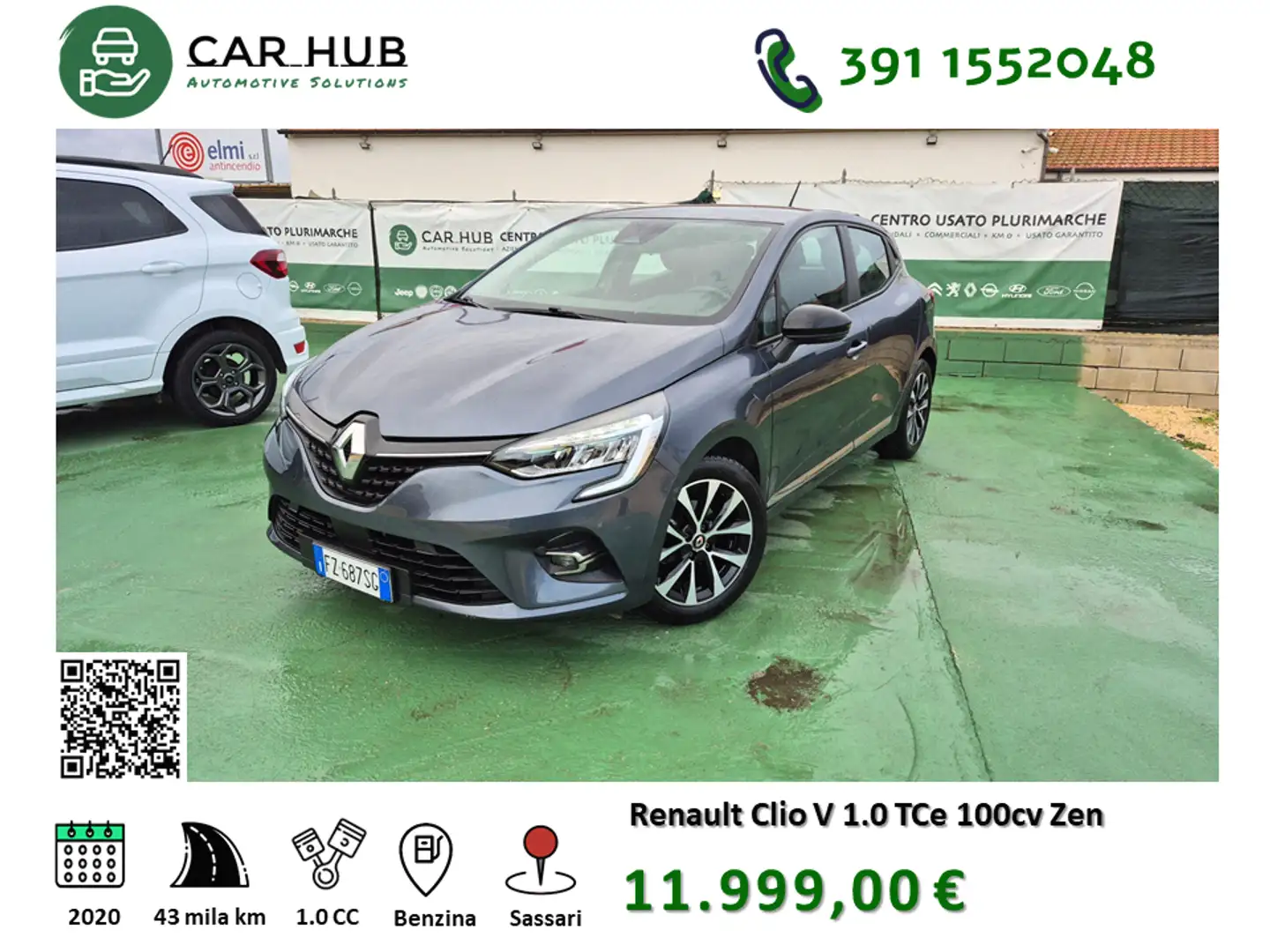 Renault Clio Clio V 2019 1.0 tce Zen 100cv Blau - 1