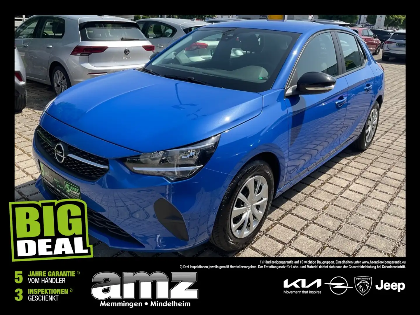 Opel Corsa F 1.2 Edition +SpurH Blau - 1
