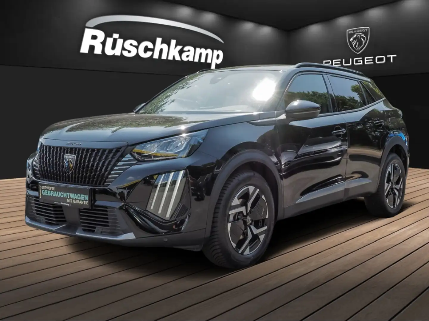 Peugeot 2008 Allure 1.2 SHZ PDC v+h RückKam Voll-LED Schwarz - 1