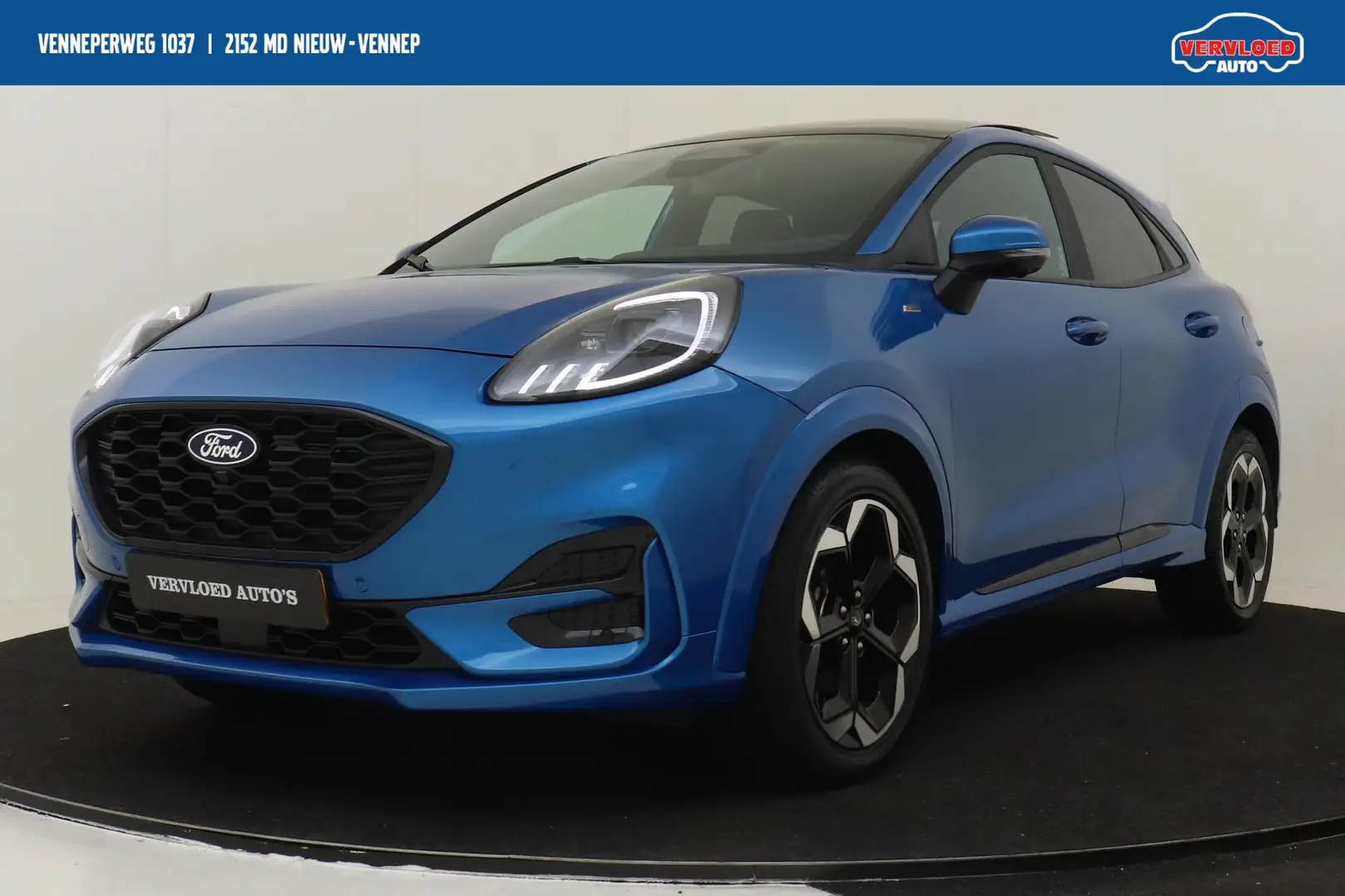 Ford Puma 1.0 EcoBoost Hybrid ST LINE X -PANO.DAK|CARPLAY|36 Bleu - 1