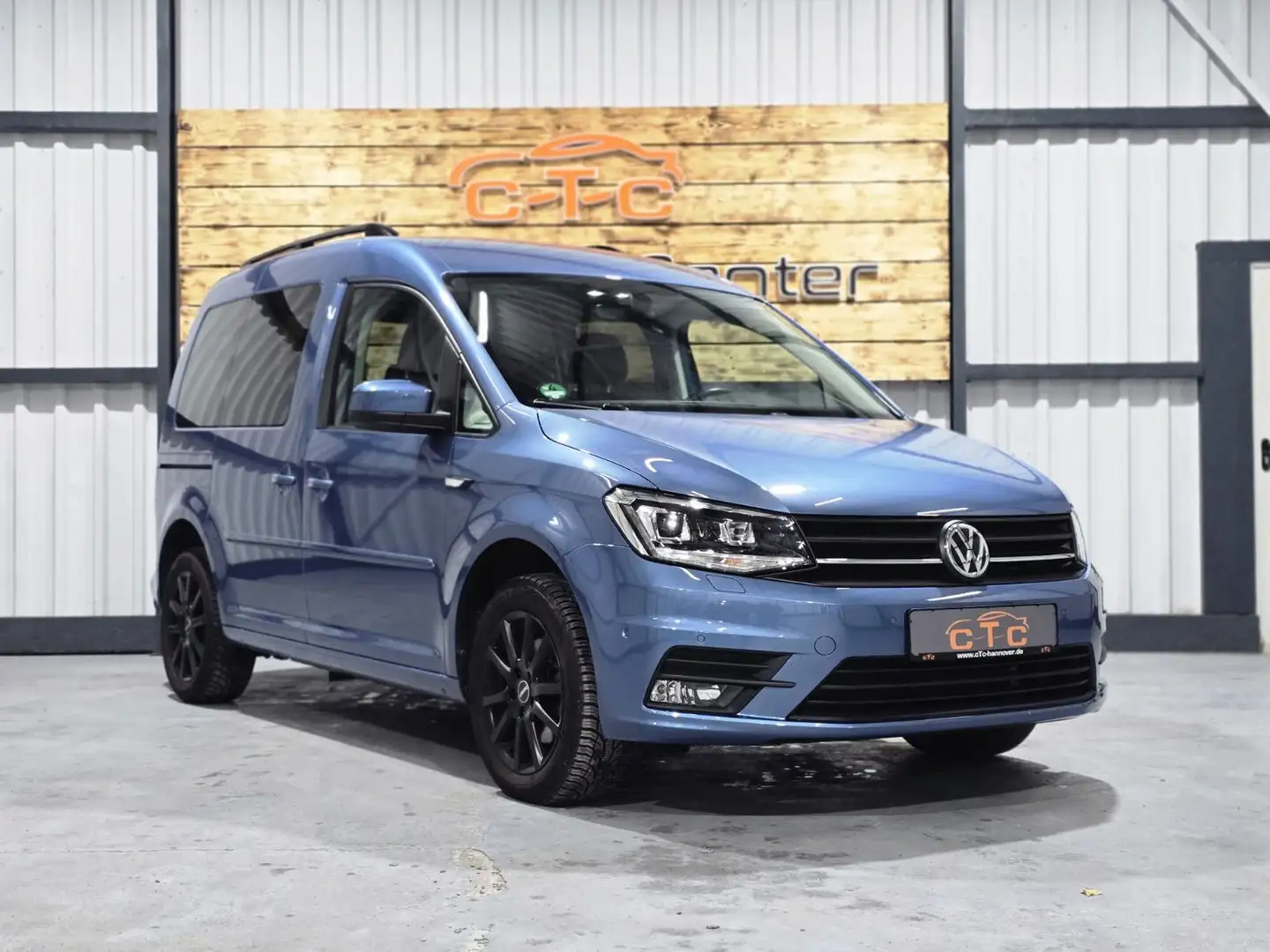 Volkswagen Caddy Beach Camper/Bett/LED/Apple/Kamera/TÜV-NEU Blau - 2