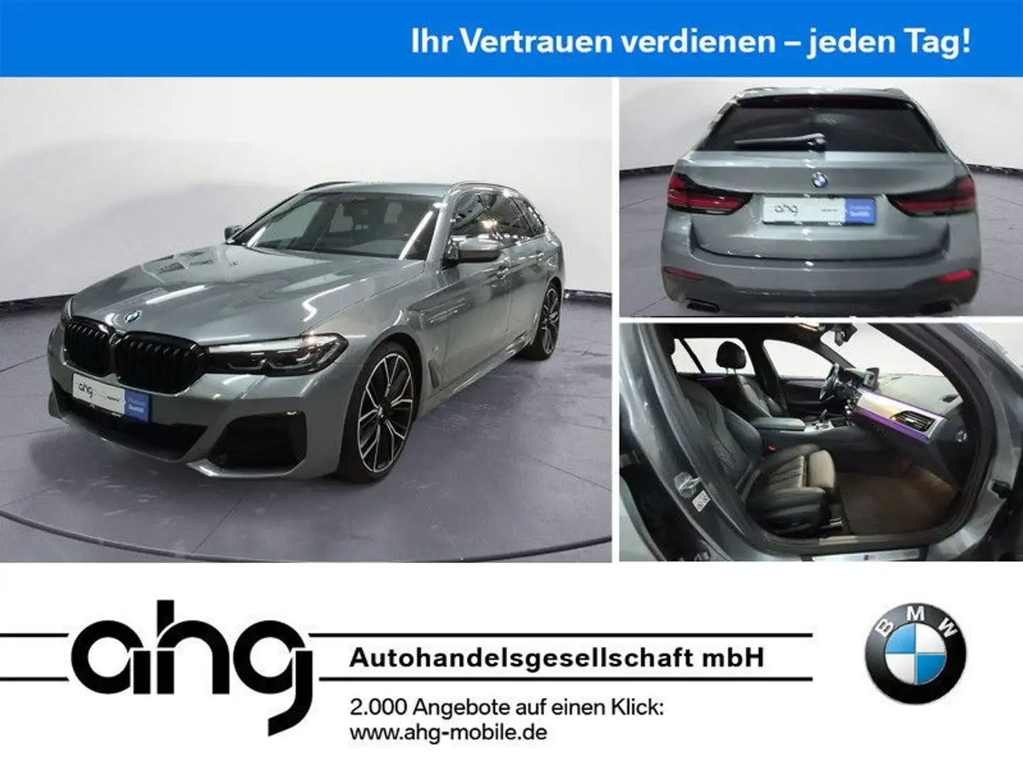 BMW 530 d Touring M Sportpaket Sport Aut. Klimaaut. Gris - 1