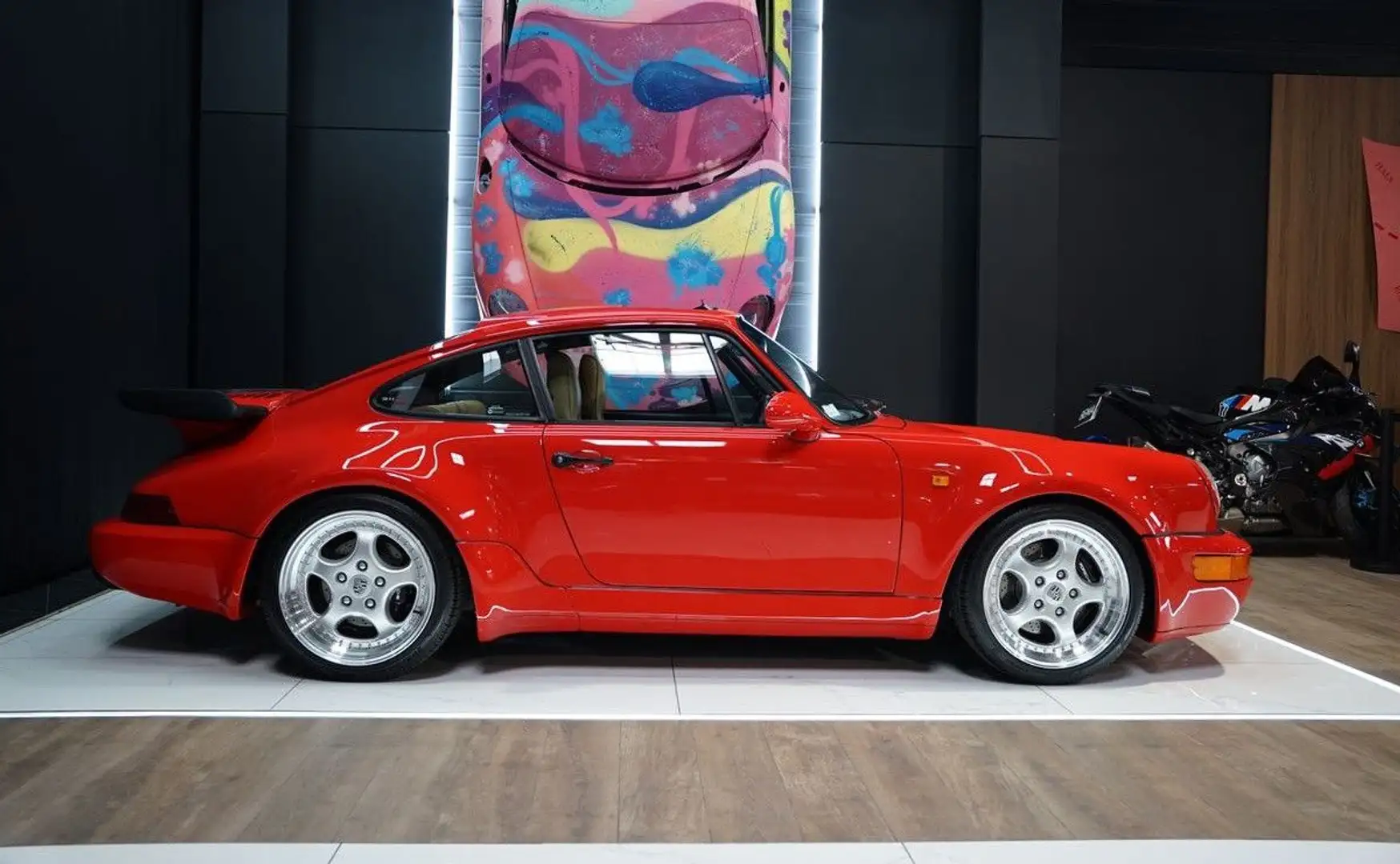 Porsche 964 (964) TURBO 3.3 320cv | Matching Numbers Toit ouvrant À partir de 2768-mois Rojo - 2