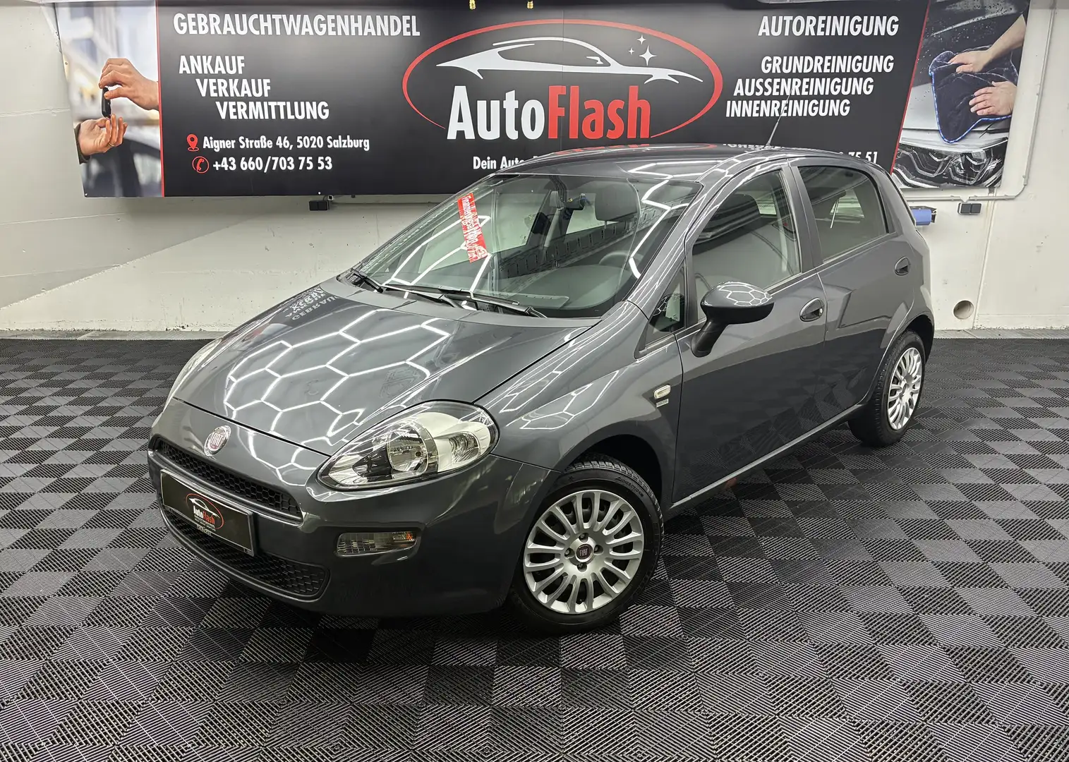 Fiat Grande Punto 1.2 8V Dynamic mit nur 45.000 Kilometer! Grau - 1