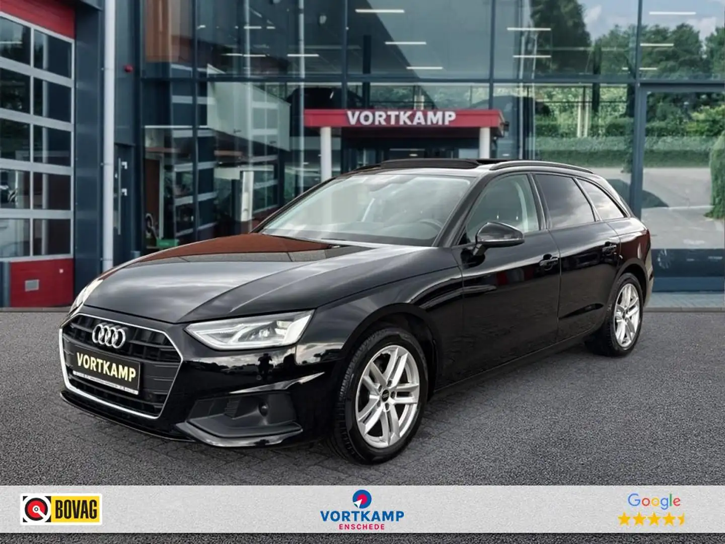 Audi A4 35 TDI PANO-DAK/TREKHAAK/NAVI/CRUISE/PDC/STOELVERW Zwart - 1