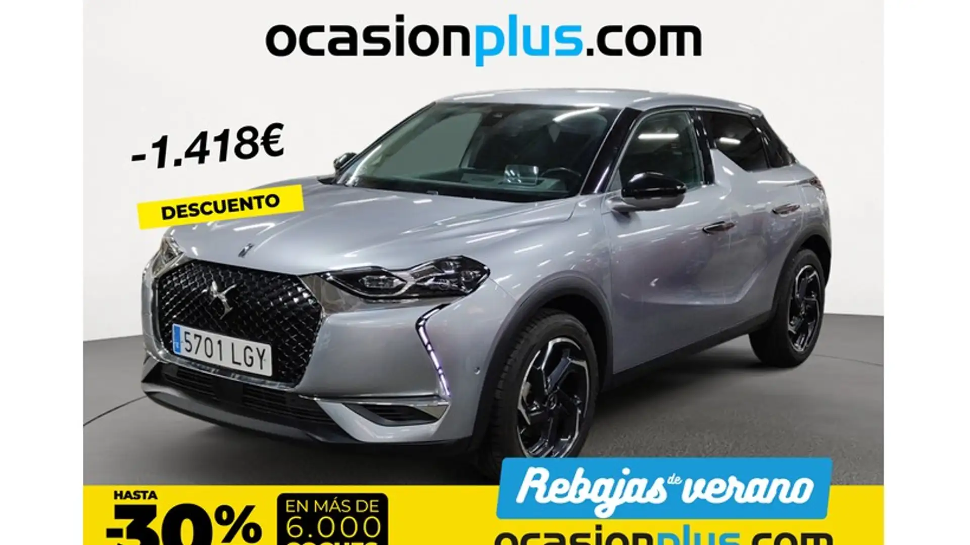 DS Automobiles DS 3 Crossback Puretech Grand Chic 130 EAT8 Gris - 1