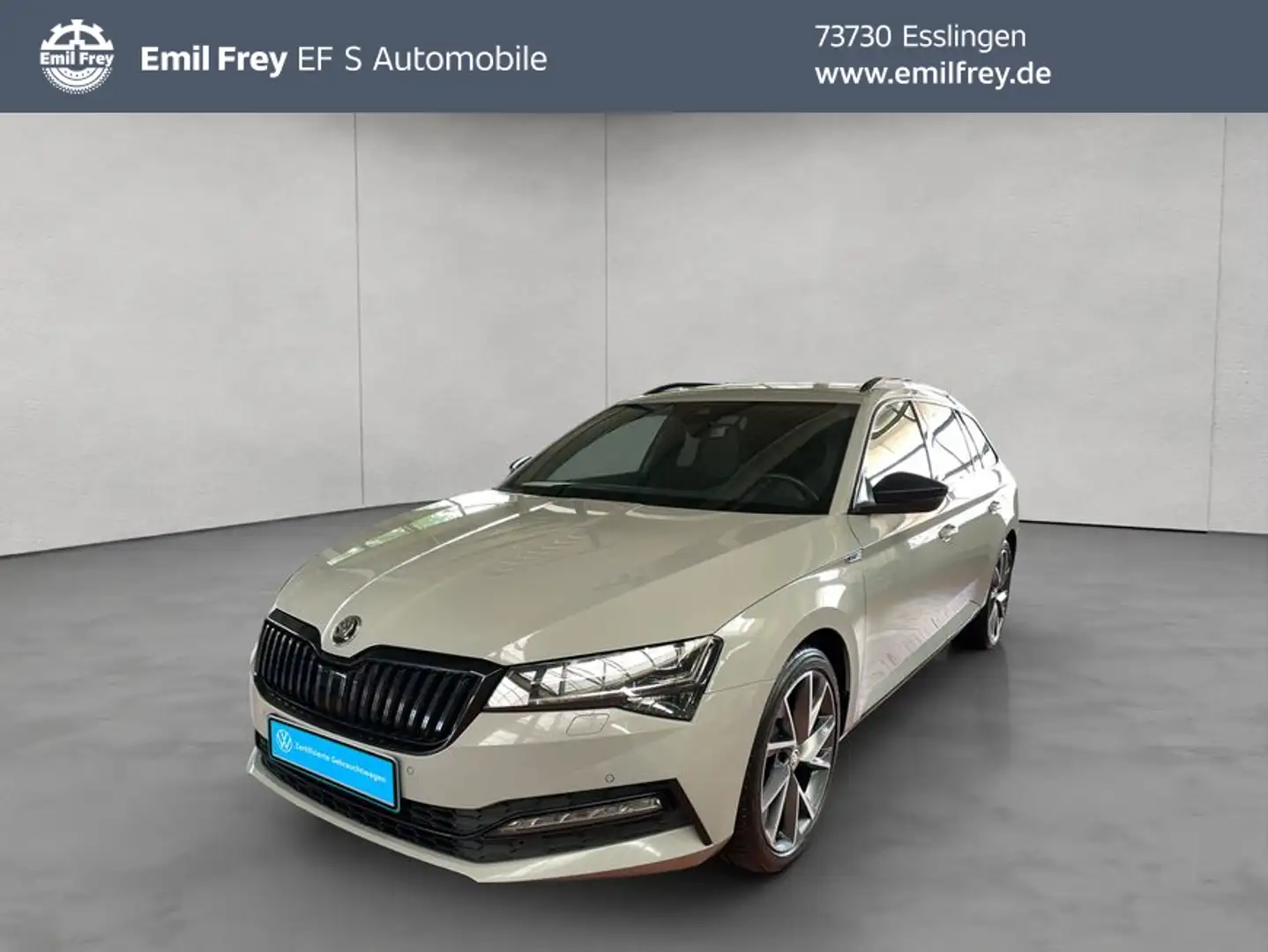 Skoda Superb Combi 2.0 TDI DSG Sportline Grijs - 1