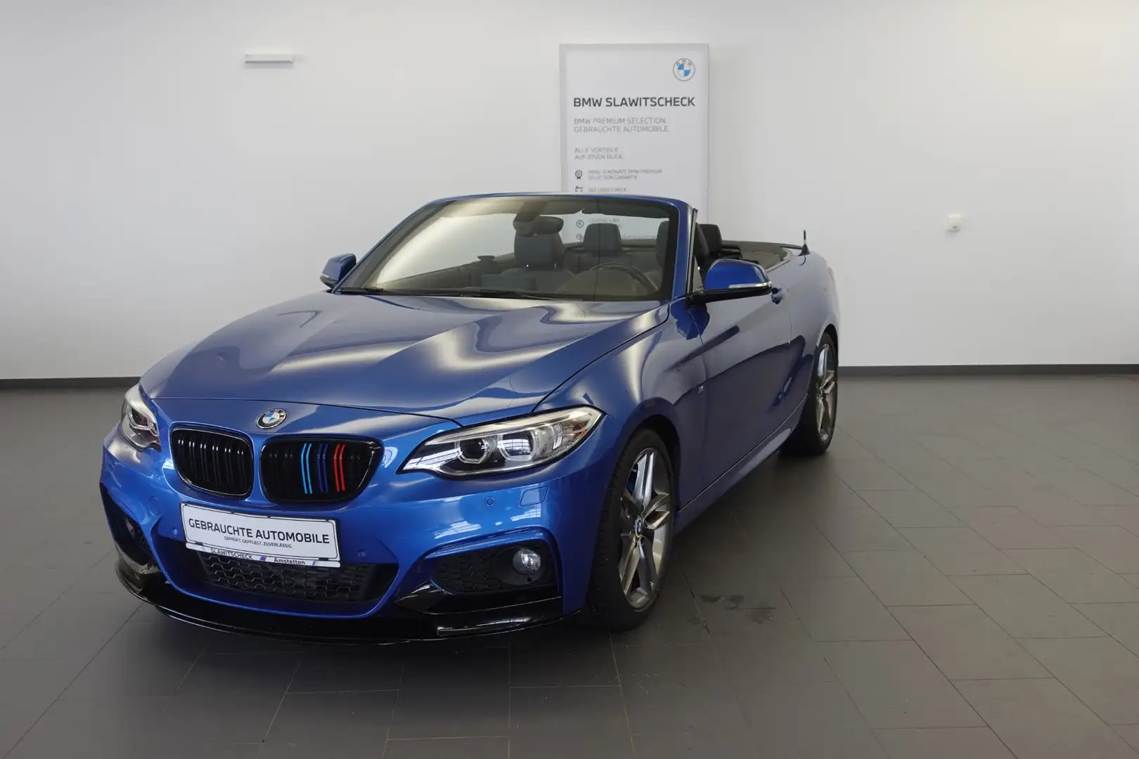BMW 220 220d Cabrio Blauw - 2