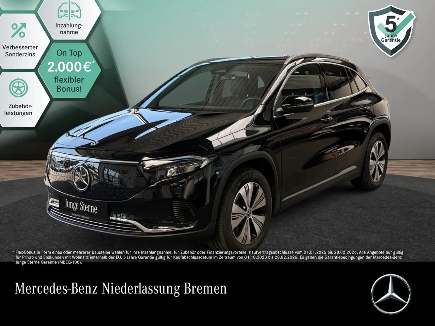 Mercedes-Benz EQA 300 4M PROG+ADVANCED+KAMERA+SPUR Negro - 1