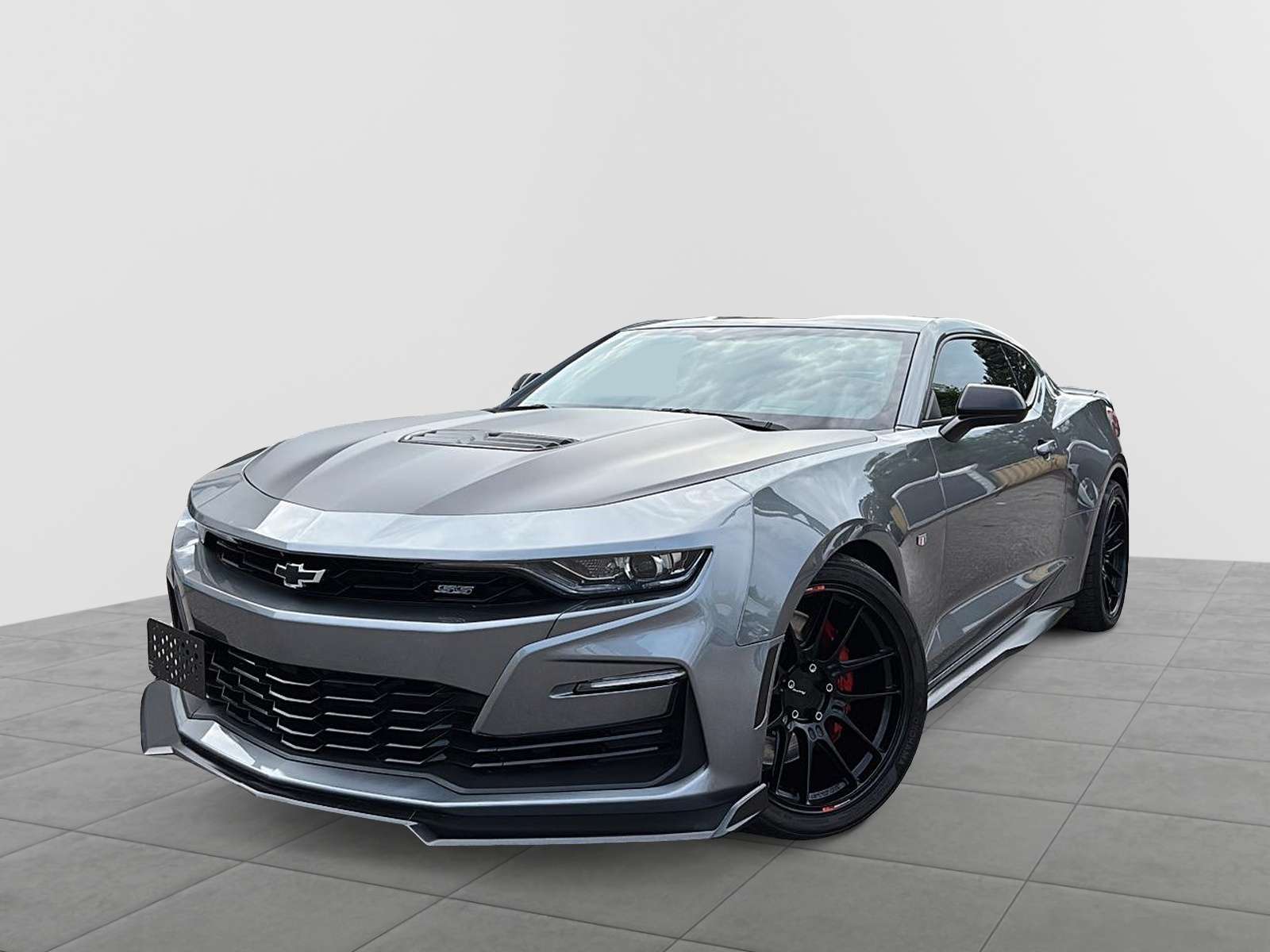 Gray 2021 Chevrolet Camaro Coupe Rear-Wheel Drive 6-Speed Manual