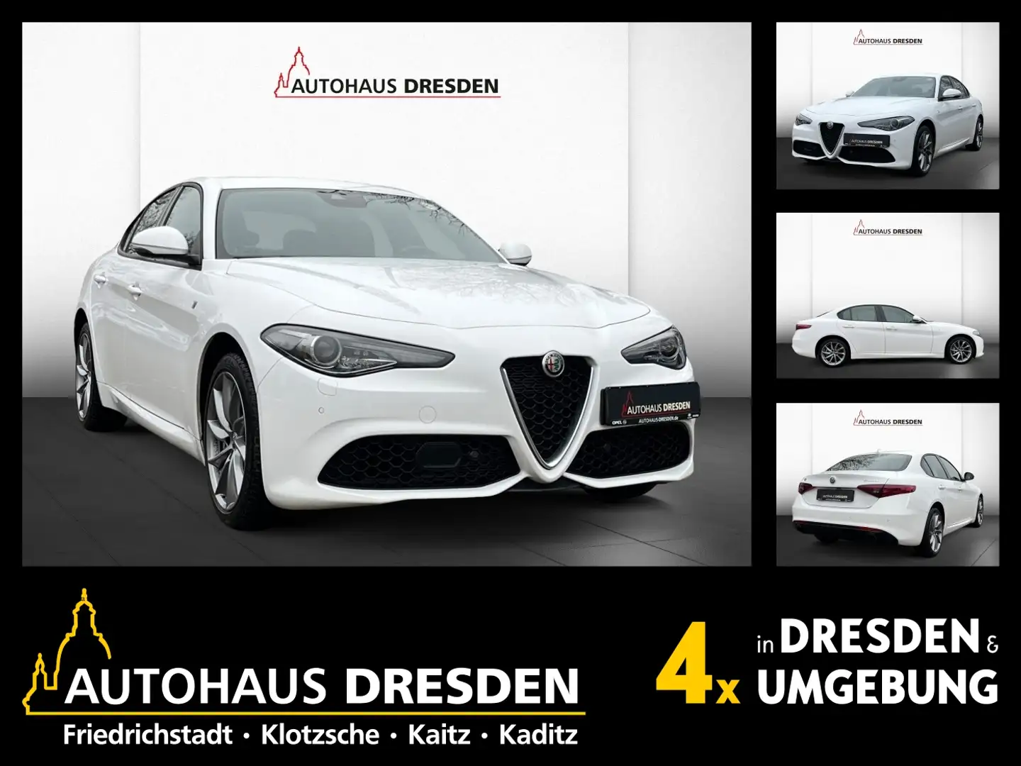 Alfa Romeo Giulia 2.0Turbo 16V ALLRAD LED / NAVI / W-PAKET Wit - 1