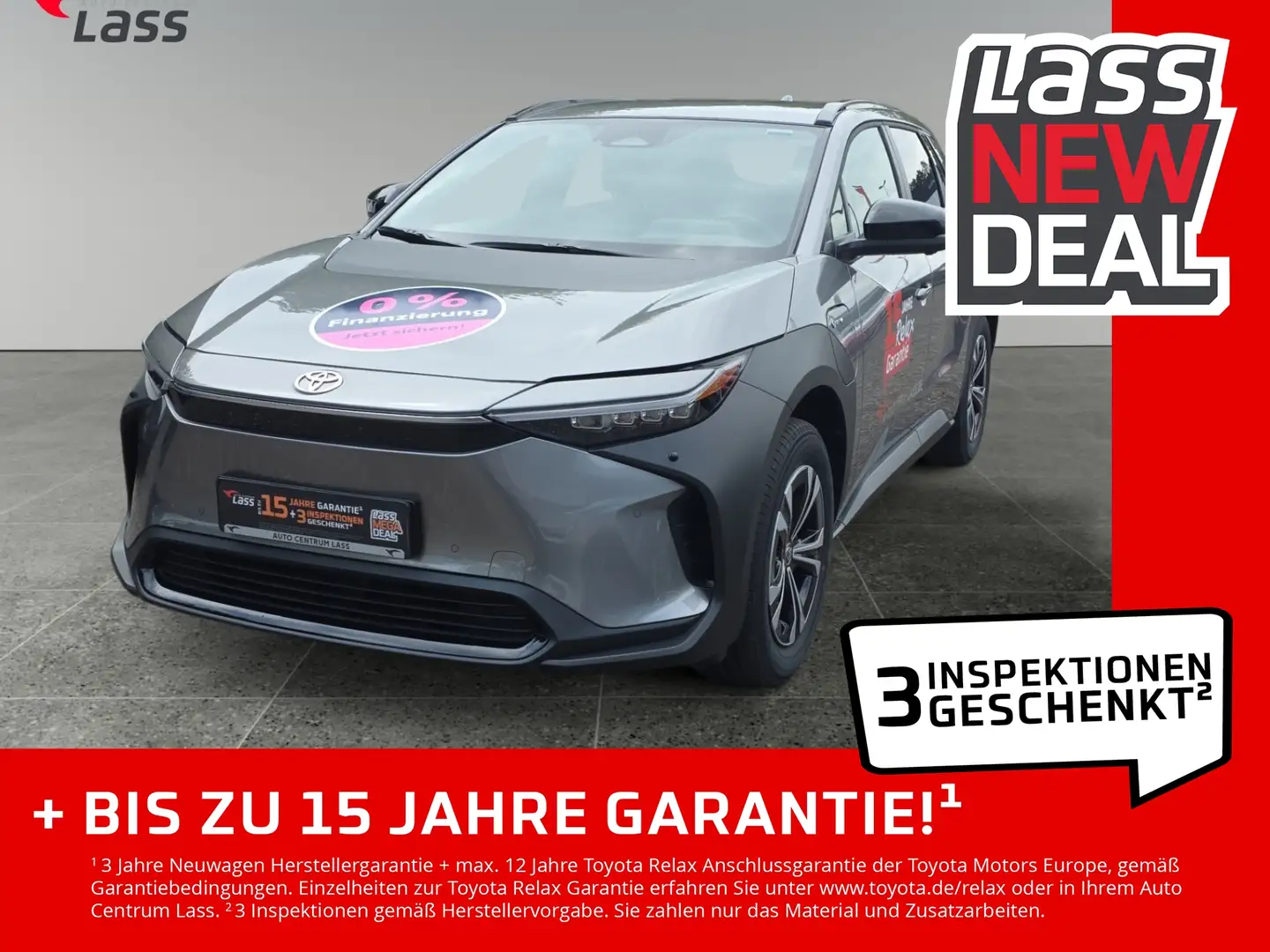 Toyota bZ4X FWD Team Deutschland DynLi SpurH el.Heck Zilver - 1