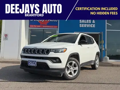White 2023 Jeep Compass SUV / Crossover  8-Speed Automatic