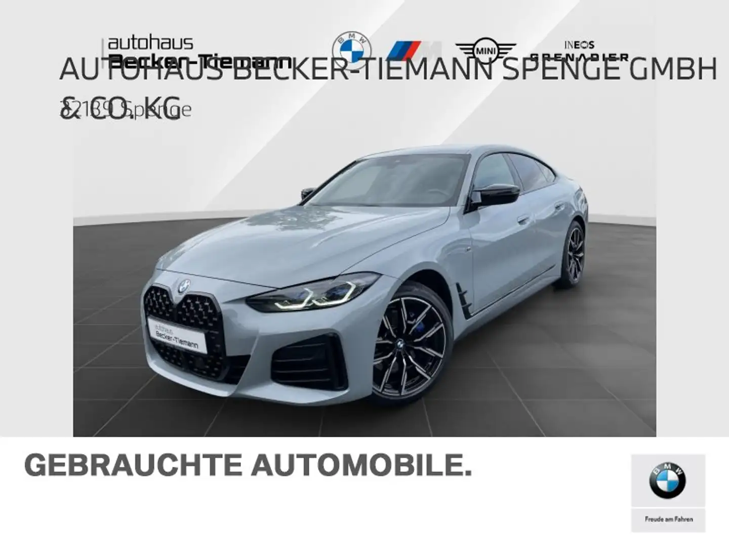 BMW M4 40i xDrive Gran Coupé*ACC*AHK*HUD*LASER*DA.*KEYLES Grijs - 1