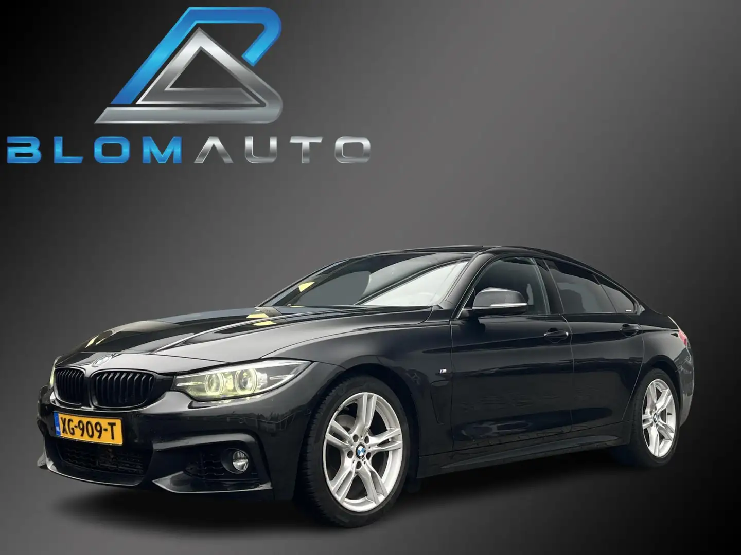BMW 418 4-serie Gran Coupé 418i AUT8 M-SPORT LEDER+STOELVE Negro - 1