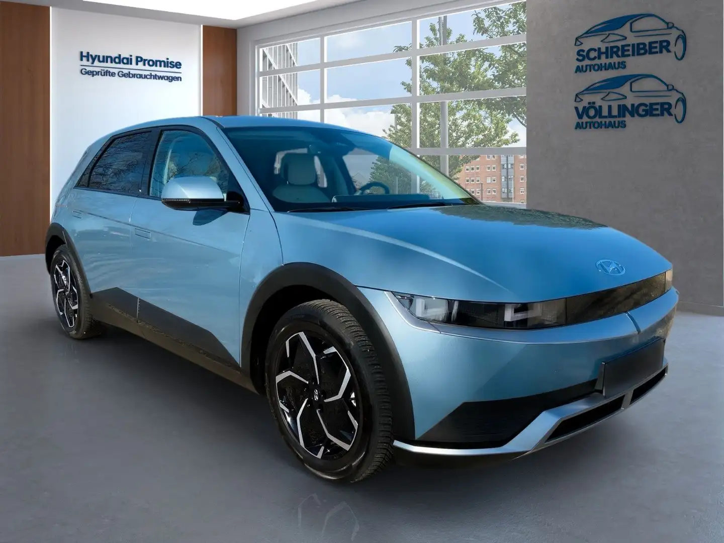 Hyundai IONIQ 5 58 kWh Techniq , Sitz-Paket/Wärmepumpe Bleu - 2