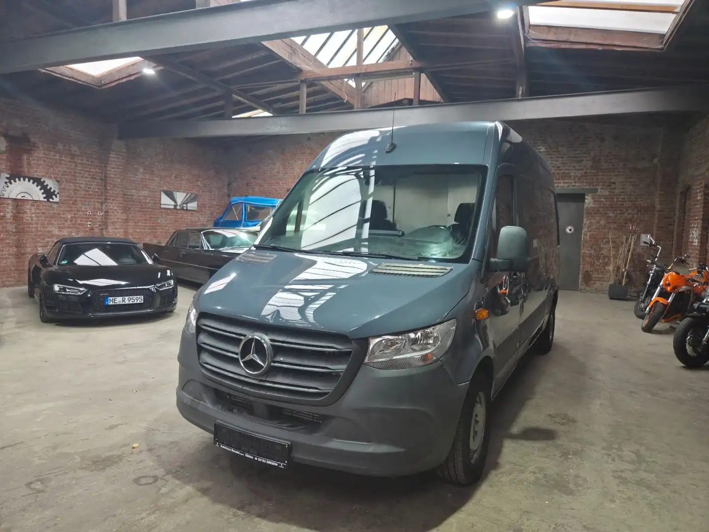 Mercedes-Benz Sprinter Kasten 314 L2 Klima Kamera Tüv NEU Eur6 Grau - 1