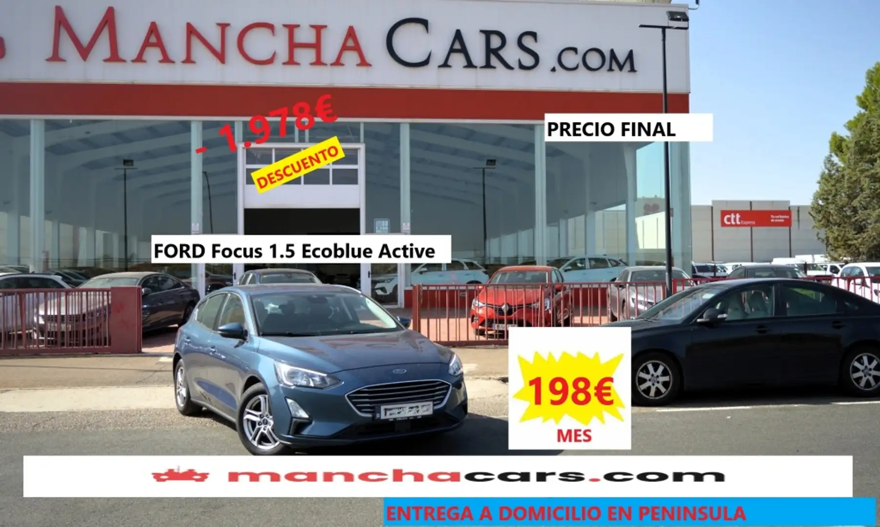 Ford Focus 1.5Ecoblue Active 120 Azul - 1