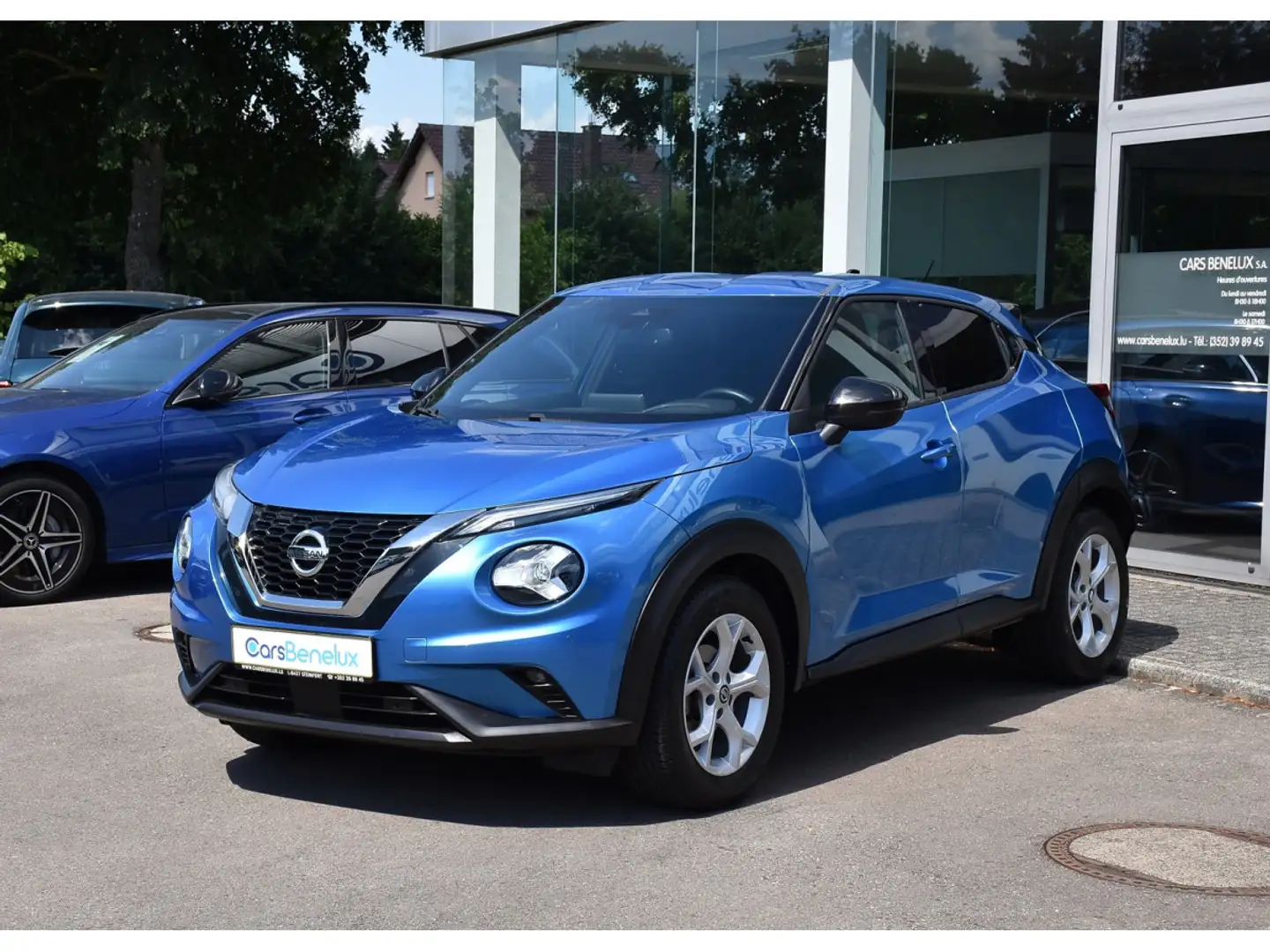 Nissan Juke 1.0 DIG-T Tekna REGUL LANE GPS CAM KEYLESS 1° MAIN Bleu - 2