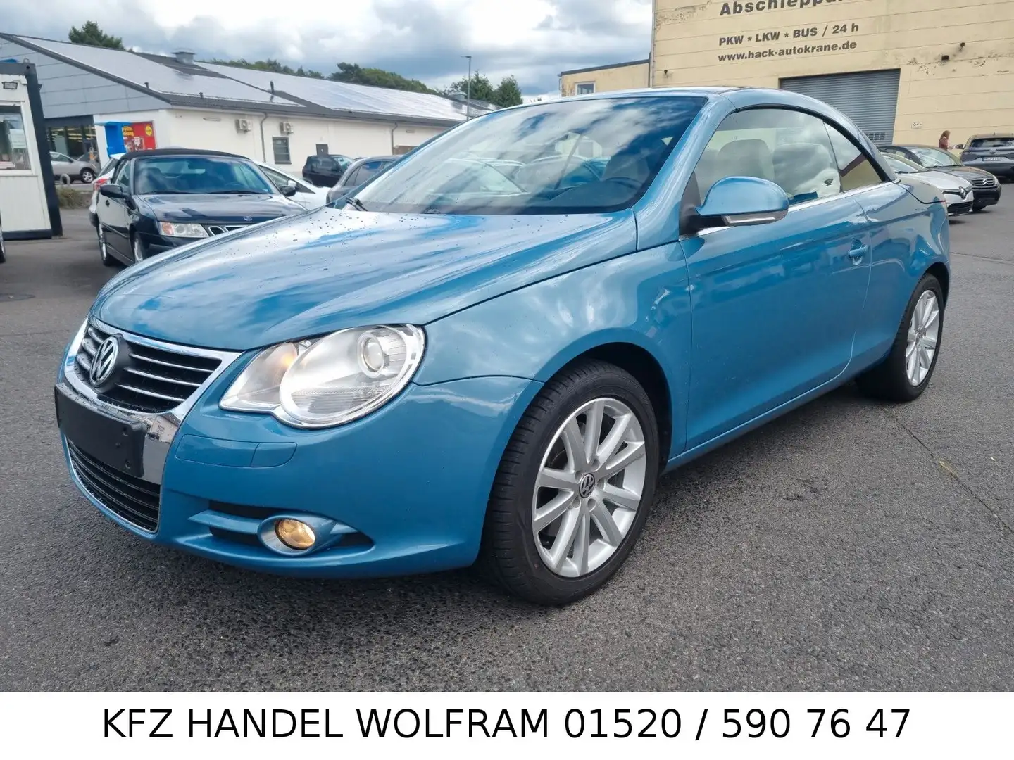 Volkswagen Eos 3.2 V6 Leder DSG 1. Hand Nur 58.000KM TOP! Blau - 1