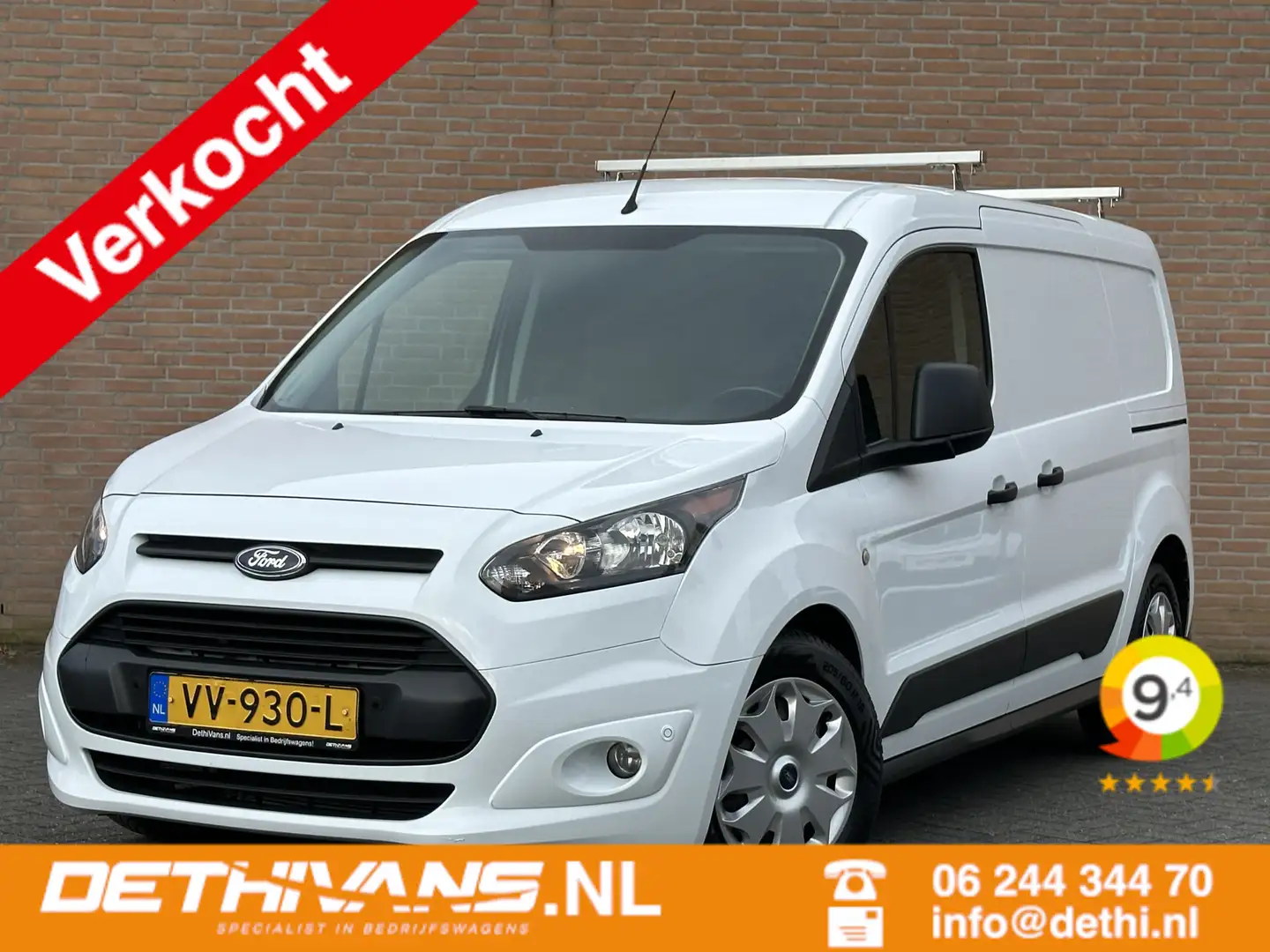 Ford Transit Connect 1.5TDCI 101PK Lang / 2x Schuifdeur / Cruisecontrol Белый - 1