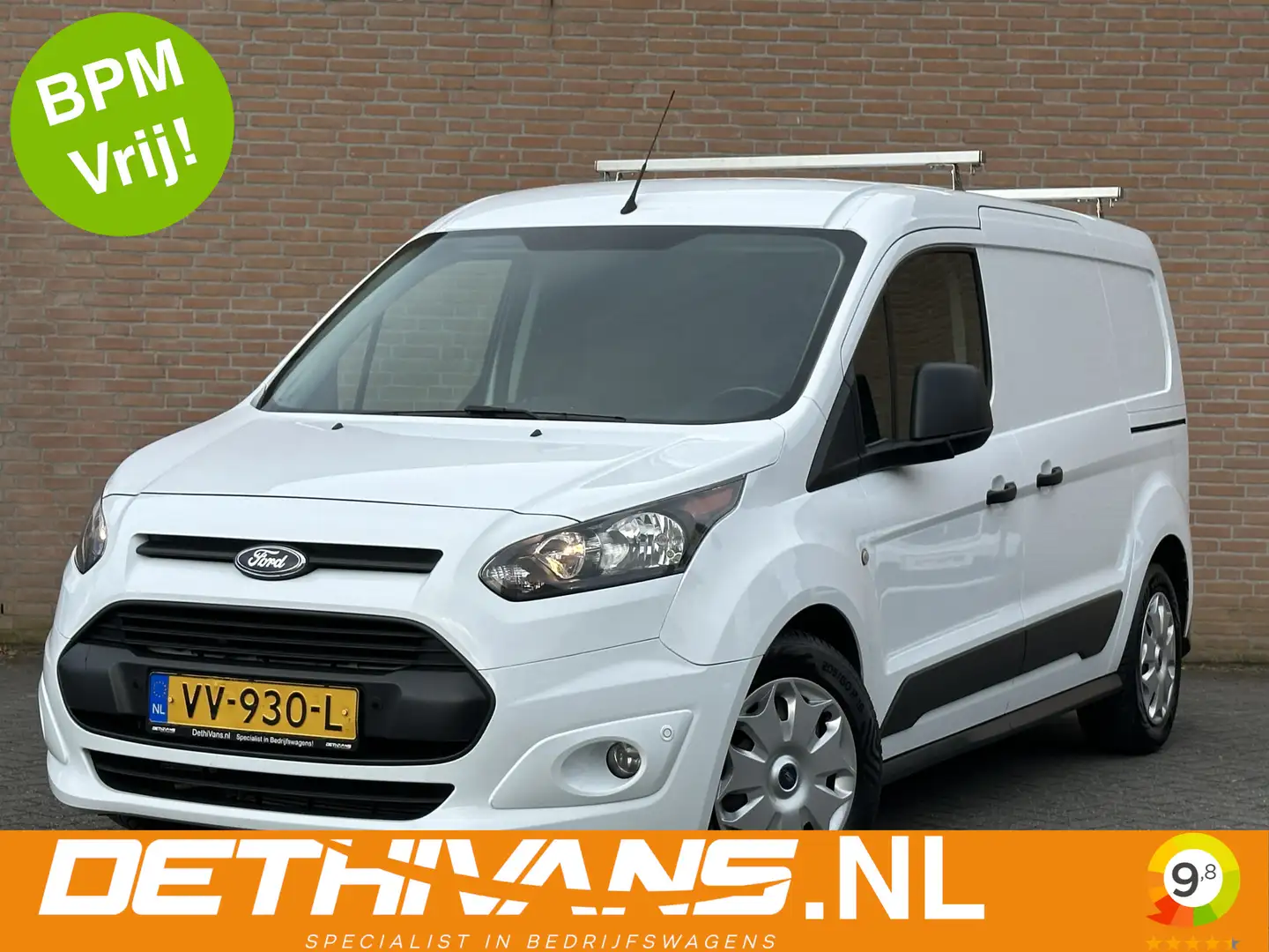 Ford Transit Connect 1.5TDCI 101PK Lang / 2x Schuifdeur / Cruisecontrol Wit - 1
