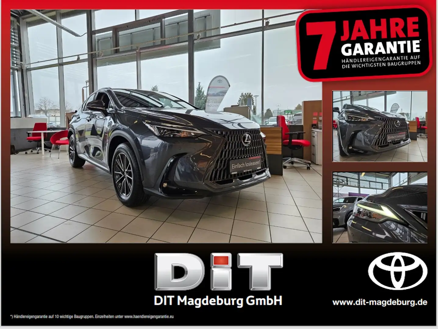 Lexus NX 350h Executive Line 360°, LED, Carplay Grijs - 1