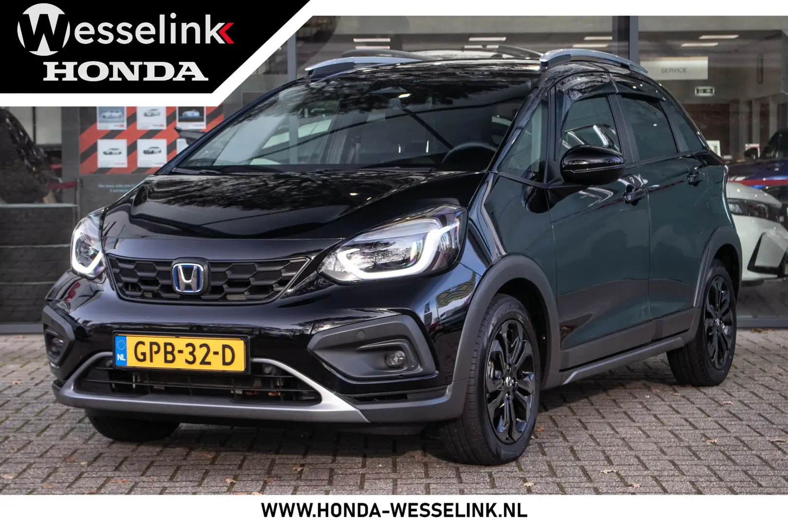 Honda Jazz 1.5 e:HEV Advance Crosstar - Afn. trekhaak | Deale Zwart - 1