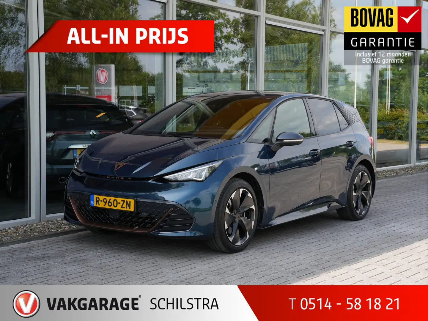 CUPRA Born Adrenaline 62 kWh 231 PK !! | Adaptive Cruise | DA Blauw - 1