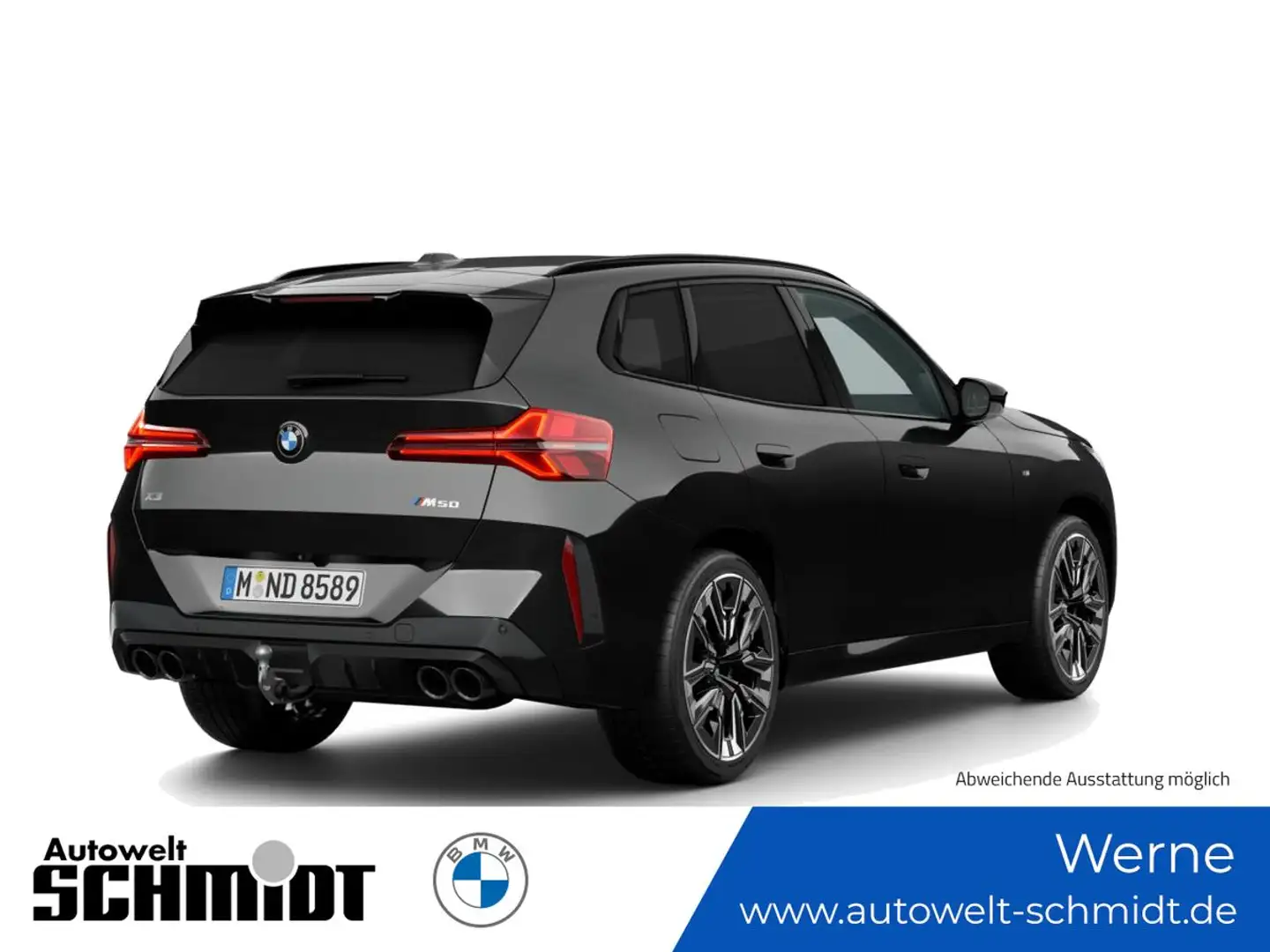 BMW X3 M50 xDrive + GARANTIE-bis-05.2030 Schwarz - 2