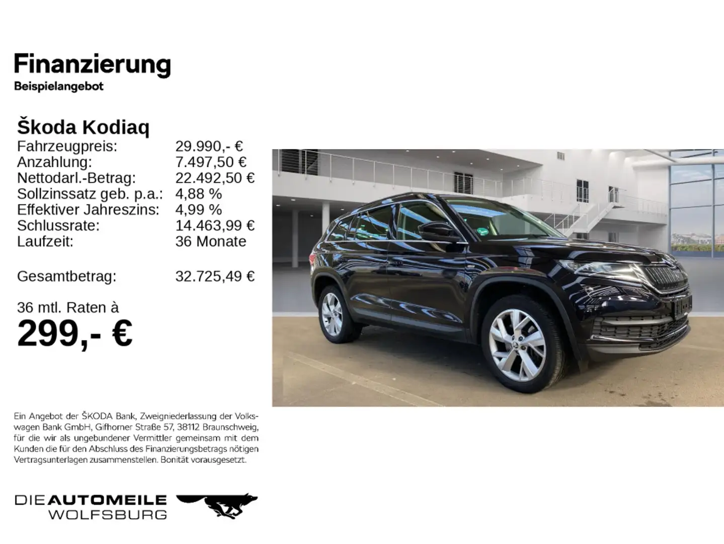 Skoda Kodiaq 2.0 TDI 4x4 DSG Soleil STANDHZ/LEDER/19"/ Noir - 2