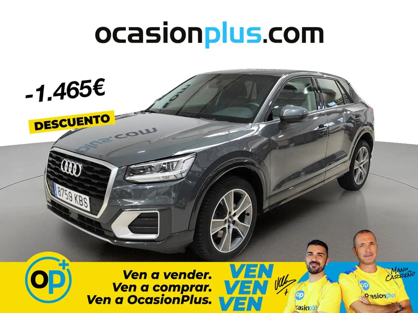 Audi Q2 30 TDI Design S tronic 85kW Gris - 1
