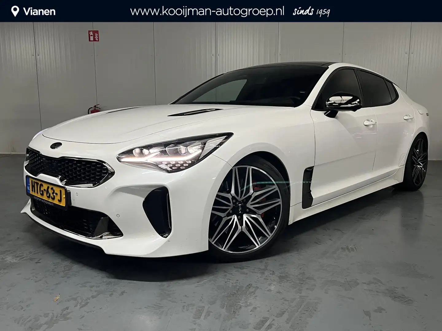 Kia Stinger 3.3 V6 T-GDI AWD GT met maar 36000 km! Full option Blanc - 1