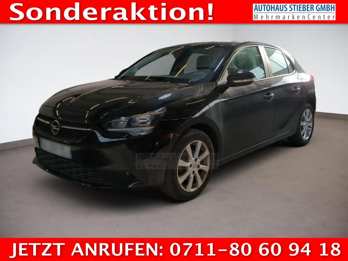 Opel Corsa Edition CARPLAY+Klima+TEMP+EPH-HI+180°RFK 55 kW... Schwarz - 1