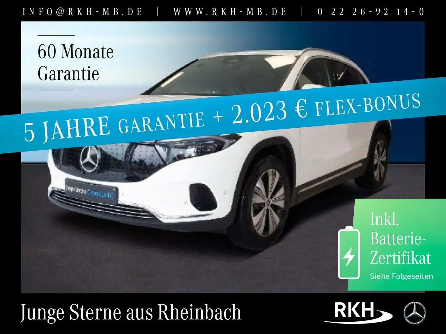 Mercedes-Benz EQA 300 EQA 300 4M Progressive Distr/360°/LED/Totw/Navi Blanc - 1
