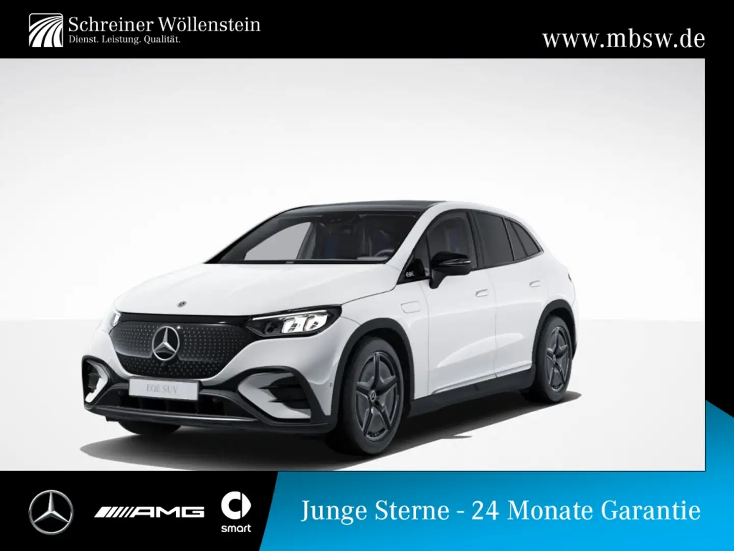 Mercedes-Benz EQE SUV EQE 350 4M SUV AMG Advanced+*Pano*KeyGo*Burm3D* Blanc - 1